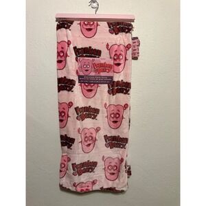 Franken Berry General Mills Oversized Plush Throw Blanket Pink 60x70 NWT
